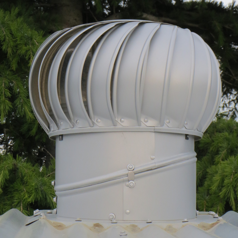 Ventilateur de turbine industrielle à énergie solaire de 8 pouces